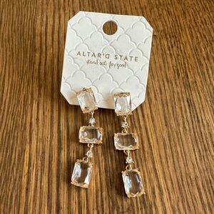 Crystal earrings for bridesmaids gift
